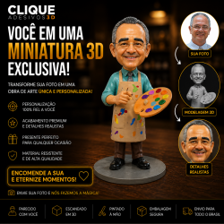 Miniatura 3D Personalizada 10cm - Pintura Artesanal